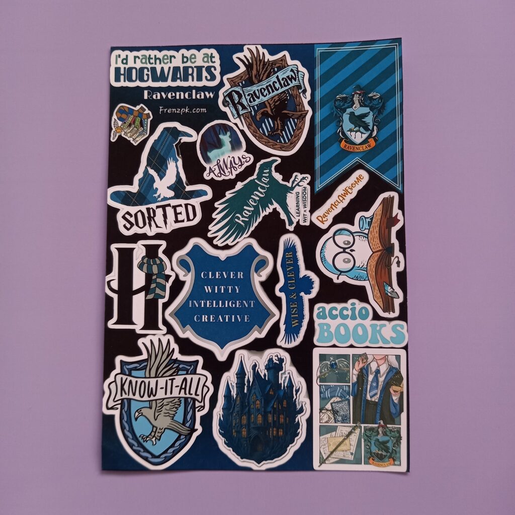 Ravenclaw Harry Potter - UNCUT sticker sheet A6 size