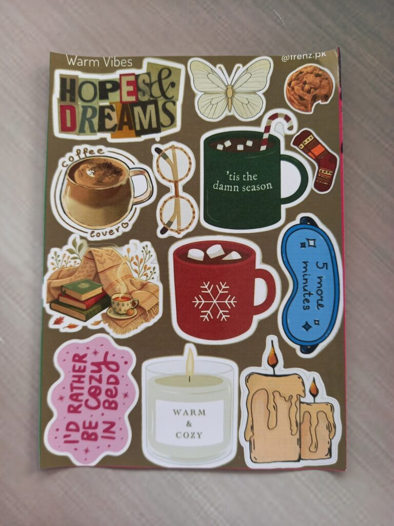 Warm Vibes - UNCUT sticker sheet A6 size